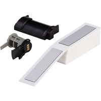 Raised Panel Labels, Polyester, 1" L x 4" H, White Moffatt Supply & Specialties