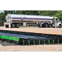 Ultimate Copolymer 2000 Ultra-Containment Berm&reg;, 179 US gal. Capacity, 4' W x 6' L x 12" H, Hinge Bracket Moffatt Supply & Specialties