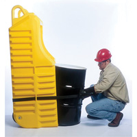 Chariot pour baril, 26,5'' lo x 26,5'' la x 5'' h, Cap. de d&eacute;versement 800 gal. US Moffatt Supply & Specialties