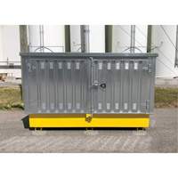 Steel Ultra-Twin IBC Hard Top, 123.4" L x 73.4" W x 66.4" H, 12250 lbs. Load Capacity Moffatt Supply & Specialties