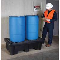 Ultra-Spill Pallet mod&egrave;le &eacute;conomique, 2 barils, Capacit&eacute; de d&eacute;versement 66 gal. US, 53" x 29" x 16,5" Moffatt Supply & Specialties