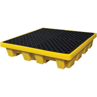4-Drum Nestable Ultra-Spill Pallet&reg;, 66 US gal. Spill Capacity, 51" x 51" x 10" Moffatt Supply & Specialties