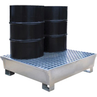 2-Drum Steel Ultra-Spill Pallet&reg;, 68 US gal. Spill Capacity, 47.2" x 31.4" x 17.4" Moffatt Supply & Specialties