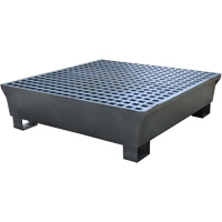 4-Drum Steel Ultra-Spill Pallet&reg;, 68 US gal. Spill Capacity, 49.1" x 47.1" x 10.9" Moffatt Supply & Specialties