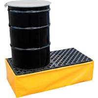 2-Drum Flexible Ultra-Spill Pallet&reg;, 66 US gal. Spill Capacity, 48" x 24" x 14" Moffatt Supply & Specialties