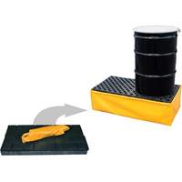 2-Drum Flexible Ultra-Spill Pallet&reg;, 66 US gal. Spill Capacity, 48" x 24" x 14" Moffatt Supply & Specialties