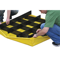 4-Drum Flexible Ultra-Spill Pallet&reg;, 66 US gal. Spill Capacity, 48" x 48" x 7" Moffatt Supply & Specialties