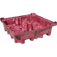 4-Drum Ultra-Spill King&reg; Drum Spill Pallet, 85 US gal. Spill Capacity, 51" x 51" x 17.5" Moffatt Supply & Specialties
