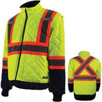 Freezer Jacket, Polyester, High Visibility Orange, Small Moffatt Supply & Specialties