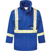 Avenger 9 oz. Flame Resistant Insulated Parka, Small, Royal Blue Moffatt Supply & Specialties