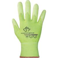 S21TXUGFN High-Visibility Cut-Resistant Gloves, Size 5/2X-Small, 21 Gauge, Nitrile Coated, TenActiv Shell, ASTM ANSI Level A9 Moffatt Supply & Specialties