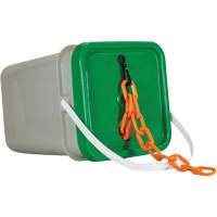 Heavy-Duty Plastic Safety Chain, Orange, 2" Link, 120' Length Moffatt Supply & Specialties