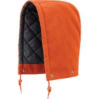 539 Hood for Quilted Safety Parka, Bomber or Coverall, Orange, Cotton Moffatt Supply & Specialties