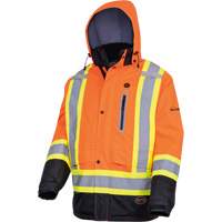 5407 Waterproof Insulated Heated Safety Jacket, Men's, Small, High-Visibility Orange Moffatt Supply & Specialties