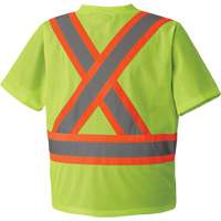 5993P T-shirt de s&eacute;curit&eacute; en maille, Polyester, Petit, Jaune lime haute visibilit&eacute; Moffatt Supply & Specialties