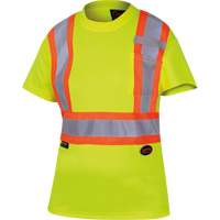 6949 T-shirt de s&eacute;curit&eacute; en il-de-perdrix pour femme, Polyester, T-petit, Jaune lime haute visibilit&eacute; Moffatt Supply & Specialties