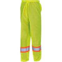 5670 Traffic Safety Pants, Polyester, 2X-Small/X-Small, High Visibility Lime-Yellow Moffatt Supply & Specialties