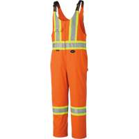 6617ZT High-Visibility Safety Overalls with Leg Zippers, Poly-Cotton, 40 (Tall), High Visibility Orange Moffatt Supply & Specialties