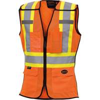 486 Veste de s&eacute;curit&eacute; d&eacute;tachable haute visibilit&eacute;, Orange haute visibilit&eacute;, T-petit, Polyester Moffatt Supply & Specialties