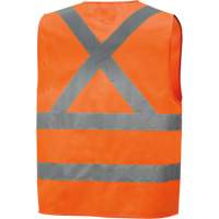 6885 High-Visibility Tricot Safety Vest, High Visibility Orange, Small, Polyester Moffatt Supply & Specialties