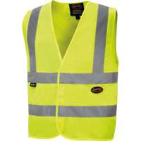 6886 High-Visibility Tricot Safety Vest, High Visibility Lime-Yellow, Small, Polyester Moffatt Supply & Specialties