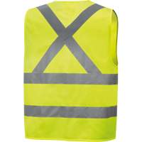 6886 High-Visibility Tricot Safety Vest, High Visibility Lime-Yellow, Small, Polyester Moffatt Supply & Specialties
