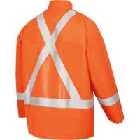 5990J Super Heavy-Duty FR/Arc Resistant Safety Rain Jacket, Small, High Visibility Orange, 11 cal/cm² Moffatt Supply & Specialties