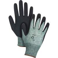 Eco-Friendly Crinkle Grip Coated Gloves, 8, Foam Latex Coating, 15 Gauge, Nylon/RPET Shell Moffatt Supply & Specialties