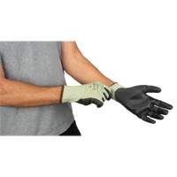 Eco-Friendly Seamless Cut-Resistant Gloves, Size 9, 13 Gauge, Polyurethane Coated, HPPE/RPET Shell, ASTM ANSI Level A4 Moffatt Supply & Specialties