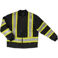 Ripstop 4-in-1 Safety Jacket, Polyester, Black, X-Small Moffatt Supply & Specialties