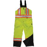 Ripstop Insulated Safety Bib Overall, Polyester, X-Small, High Visibility Lime-Yellow Moffatt Supply & Specialties
