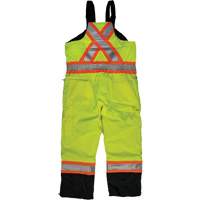 Ripstop Insulated Safety Bib Overall, Polyester, X-Small, High Visibility Lime-Yellow Moffatt Supply & Specialties