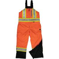 Ripstop Insulated Safety Bib Overall, Polyester, X-Small, High Visibility Orange Moffatt Supply & Specialties