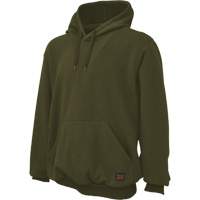 Water Repellent Fleece Pullover Hoodie, Men's, Small, Green Moffatt Supply & Specialties