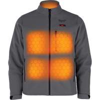 Manteau chauffante M12 ToughShell (manteau seulement), Hommes, Moyen, Gris Moffatt Supply & Specialties