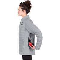Manteau chauffant M12 Axis avec pile, Femmes, Petit, Gris Moffatt Supply & Specialties
