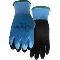 Stealth Black Ops Water-Resistant Gloves, Size Small, 15 Gauge, Rubber Latex Coated, Glass Fibre/Polyester Shell, ASTM ANSI Level A4 Moffatt Supply & Specialties