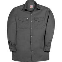 Premium Long-Sleeve Work Shirt, Men's, Small, Charcoal Moffatt Supply & Specialties