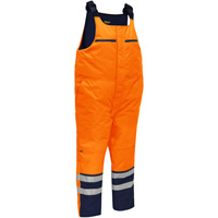 Bisley&reg; Extreme Cold Bib Overall, Polyester, Small, High Visibility Orange Moffatt Supply & Specialties