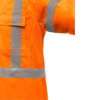Bisley&reg; X-Back Long Sleeve Work Shirt with X-Airflow, Poly-Cotton, Small, High Visibility Orange Moffatt Supply & Specialties