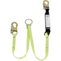 SA-5405-4 Shock Absorbing Lanyard, 4', Snap Hook Center, Snap Hook Leg Ends, Polyester Moffatt Supply & Specialties