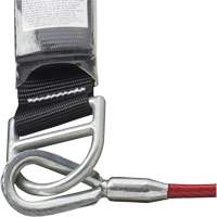 SA-5500-4 Shock Absorbing Lanyard, 4', Snap Hook Center, Snap Hook Leg Ends, Galvanized Steel Moffatt Supply & Specialties