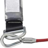 SA-5502-6 Shock Absorbing Lanyard, 6', Form Hook Center, Snap Hook Leg Ends, Galvanized Steel Moffatt Supply & Specialties