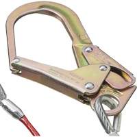SA-55522-4 PVC-Coated Shock Absorbing Lanyard, 4', Form Hook Center, Snap Hook Leg Ends, Galvanized Steel Moffatt Supply & Specialties