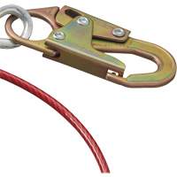 AS-21210-6 6' Cable Anchor with Snap Hook & O-Ring, Sling, Temporary Use Moffatt Supply & Specialties