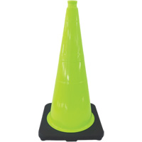 C&ocirc;ne de signalisation de premi&egrave;re qualit&eacute;, 18", Vert lime Moffatt Supply & Specialties