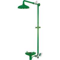 Laboratory Combination Shower with Open ABS Bowl, Wall-Mount Moffatt Supply & Specialties