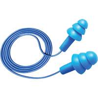 Bouchons d'oreilles d&eacute;tectables et r&eacute;utilisables Hush 50-25, Avec cordon, Taille unique, Vrac - Boîte, NRR dB 25 Moffatt Supply & Specialties
