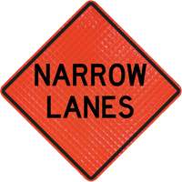 Quadra Flex Roll-Up Sign with Traffic Control Person Ahead Symbol Moffatt Supply & Specialties