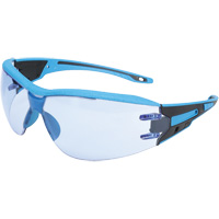 Lunettes de s&eacute;curit&eacute; sans monture Captain d&eacute;tectables par d&eacute;tecteur de m&eacute;taux, Lentille Bleu p&acirc;le, Antibu&eacute;e/Anti-&eacute;gratignures, ANSI Z87+/R&eacute;pond ou surpasse la norme CSA Z94.3 Moffatt Supply & Specialties